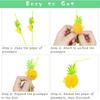 Pineapple Straws Pineapple Drinking Straws Tropical Straws Cocktail Straws Hawaiian Straws for Luau Party, Pool Party, Hawaiian Party Supplies,50 Pcs