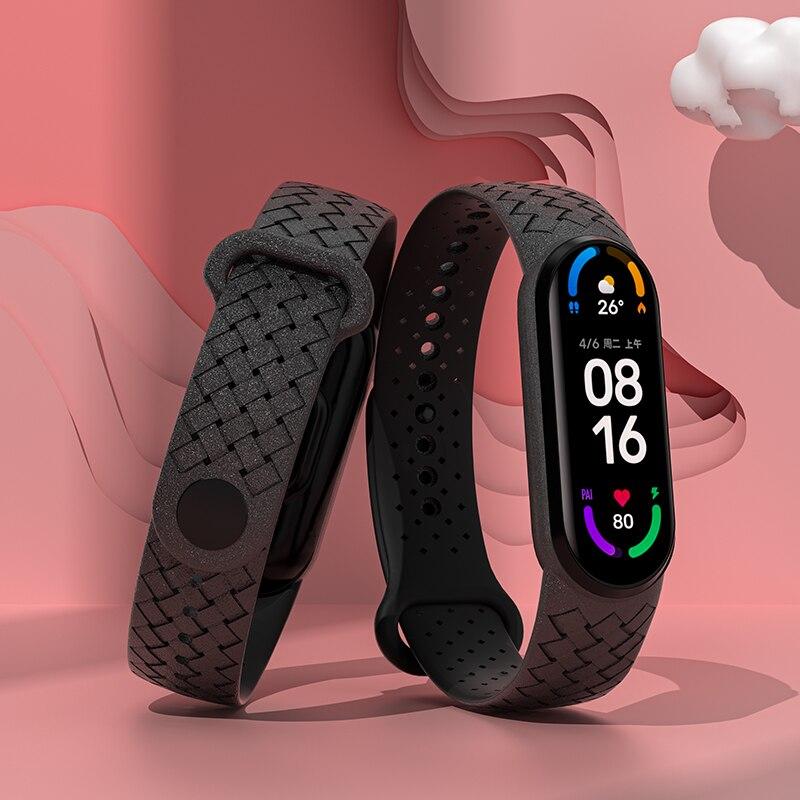 

Силіконовий плетений браслет Solo loop для Xiaomi Mi Band 7 Wrist Quick Replacement Sport smartwatch Correa NFC Miband 4 5 6 ремінець For Mi Band 3 4
