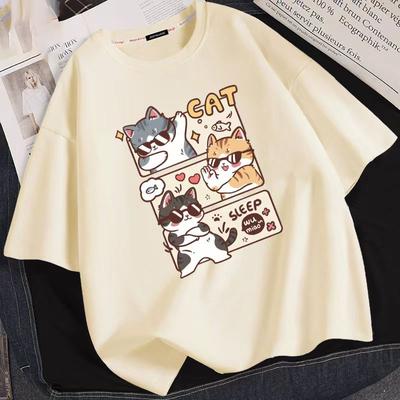 Καλοκαιρινό κοντομάνικο γυναικείο καινούργιο μπλουζάκι 3d print Νέα μπλουζάκια του δρόμου Hot έκπτωση Καλοκαιρινό γυναικείο μπλουζάκι ζευγάρι