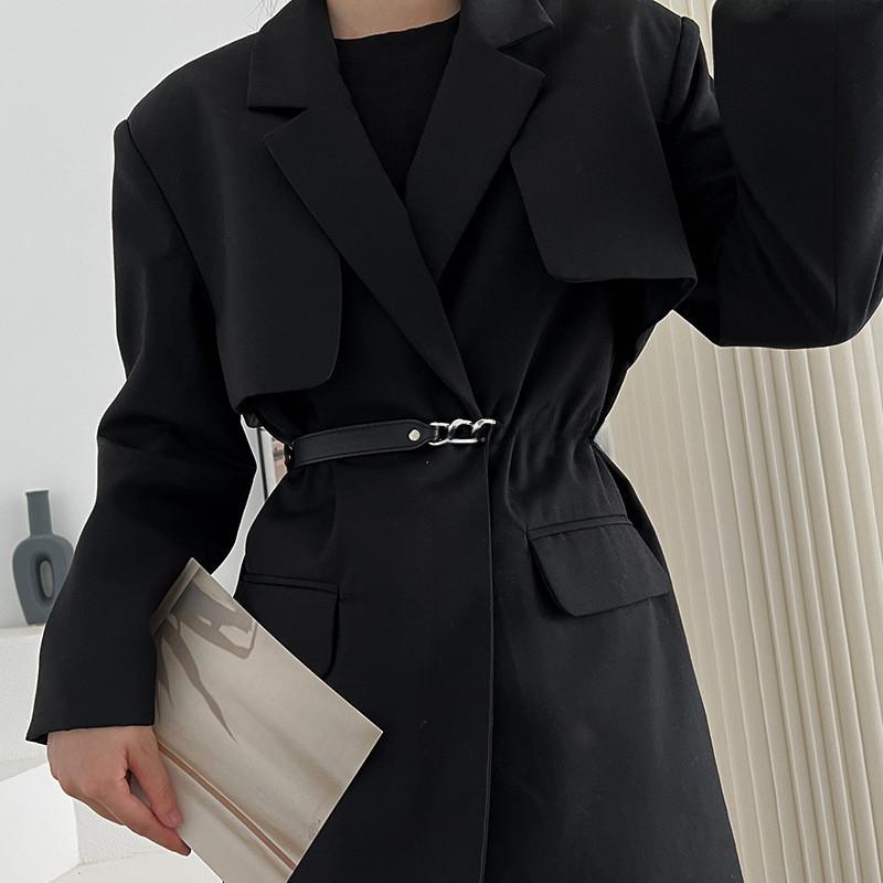 Elegant Metal Waist Chain For Women Stylish Ins Trendy Decor For Coats And Dresses