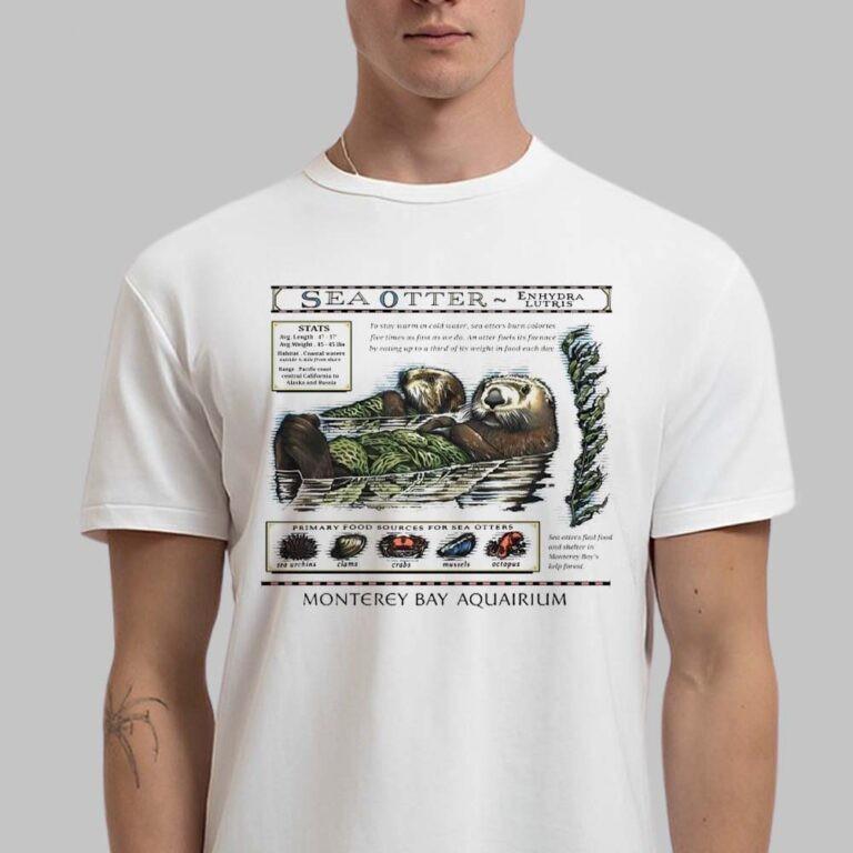 SALE SALE! Monterey Bay Aquarium Otter T-Shirt Gift for Friends All Size S-4XL XL