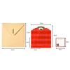 Romantic 3D Pop Up Christmas Greeting Cards with Envelope Surprised Xmas Gift Cards Santa Claus Blessing Card Invitations