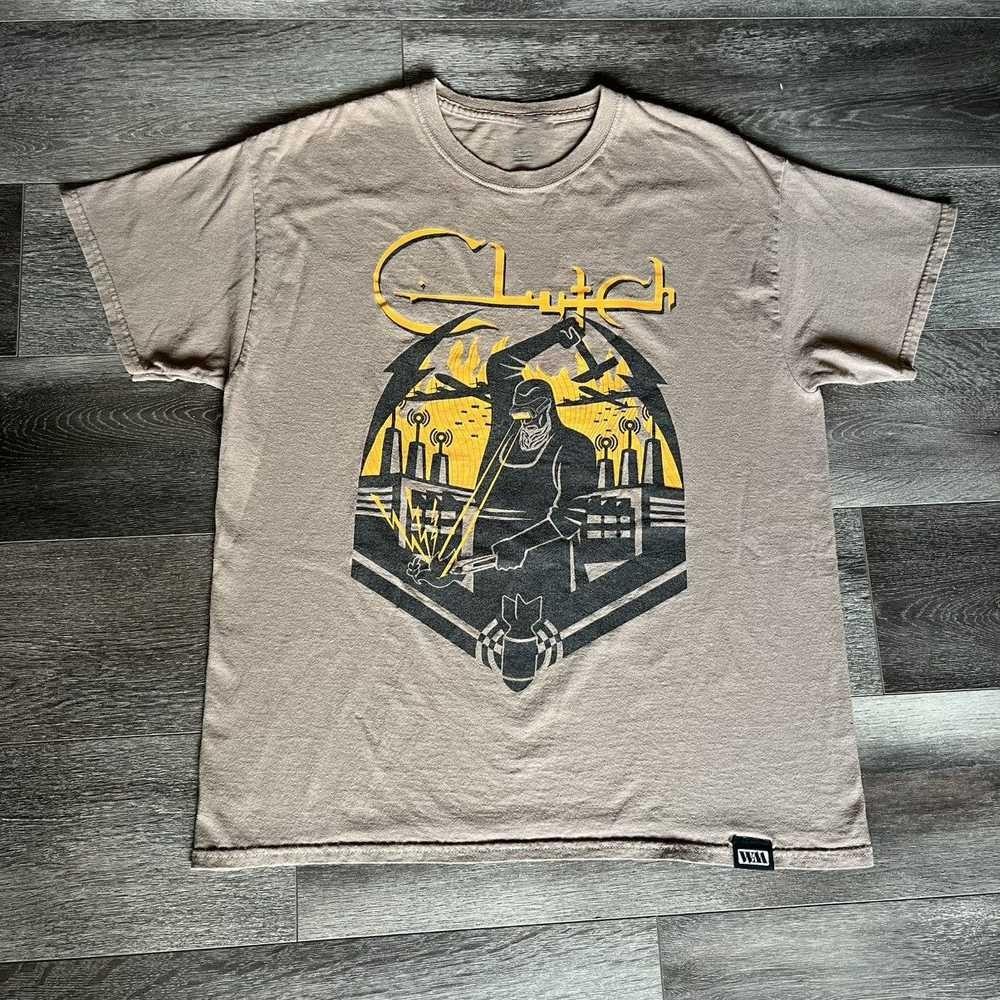 Vintage 2000s Clutch Weathermaker Graphic Band Logo T Shirt SA248 FREE SHIPPING XXXXL