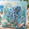 Coastal Style Ocean Theme Pearl Art DIY Kit Sparkling Ocean  Art Set  Wall Decoration