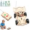 DIY Holzferngesteuertes Auto Holz Allradantrieb Rennen Zusammenbauen Wissenschaftsexperimentierkästen KINDER MINT Lernspielzeug