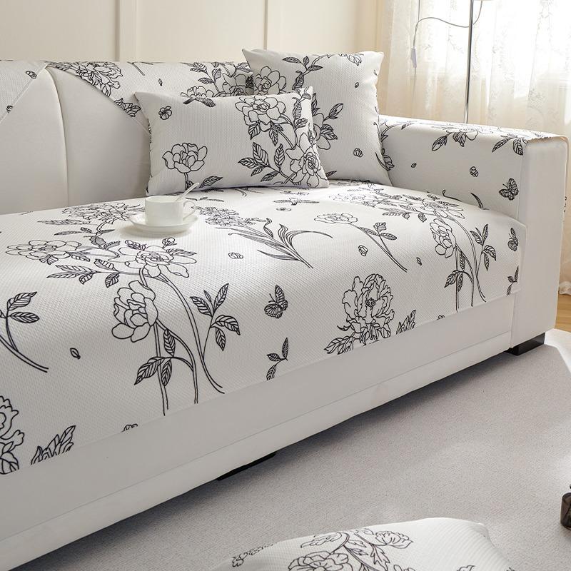 Technology Cool Ice Silk Sofa Cushion Summer Summer Sleeping Mat Non-Slip Cushion Sofa Cover Washable Cushion
