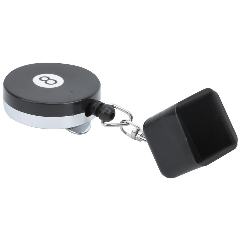 Billiards Snooker Pool Cue Chalk Holder with Belt Clip Retractable Pool Table Accessories