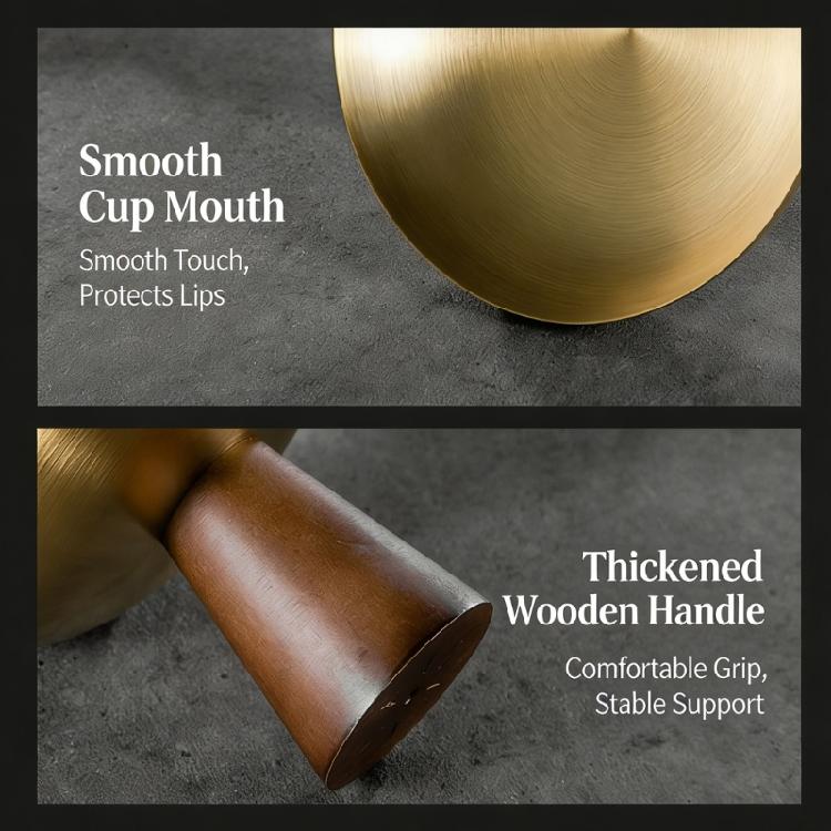 Wood Base And Stainless Steel Dessert Holder Elegant Serving Cup For Ice Cream Fruit Salad And Snacks