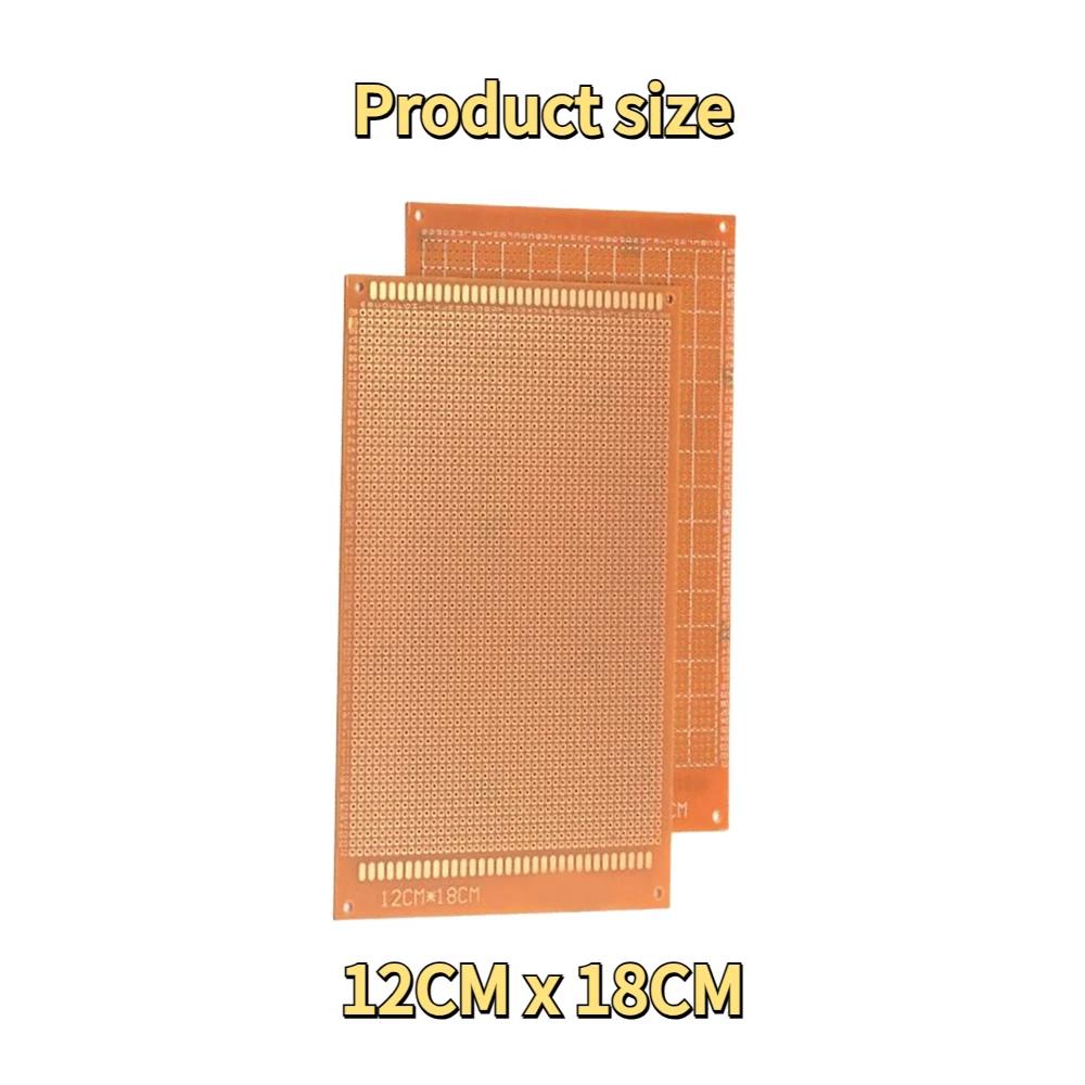 2pcs Single-Side PCB 5x7 10x15 10x22 12x18 13x25 15x18CM Universal Board Experimental Bakelite Copper Plate Circuirt Board