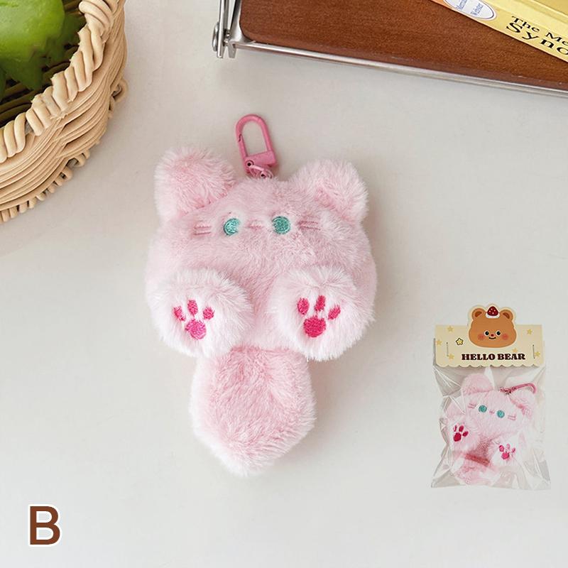 

Мультяшна лялька-кіт Плюшевий підвіска Творчі підвіски Прикраса Милий підвіска на ключ Аксесуари для сумки Підвіска на сумку Аксесуари для ключів автомобіля B