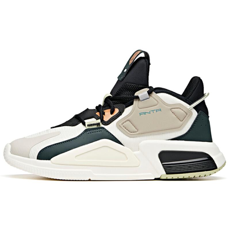 Anta Life Collection Повседневная обувь Мужские Низкие Белый/Лесной Зеленый/Оттенок 1 Серые Кроссовки 112048808-2 39