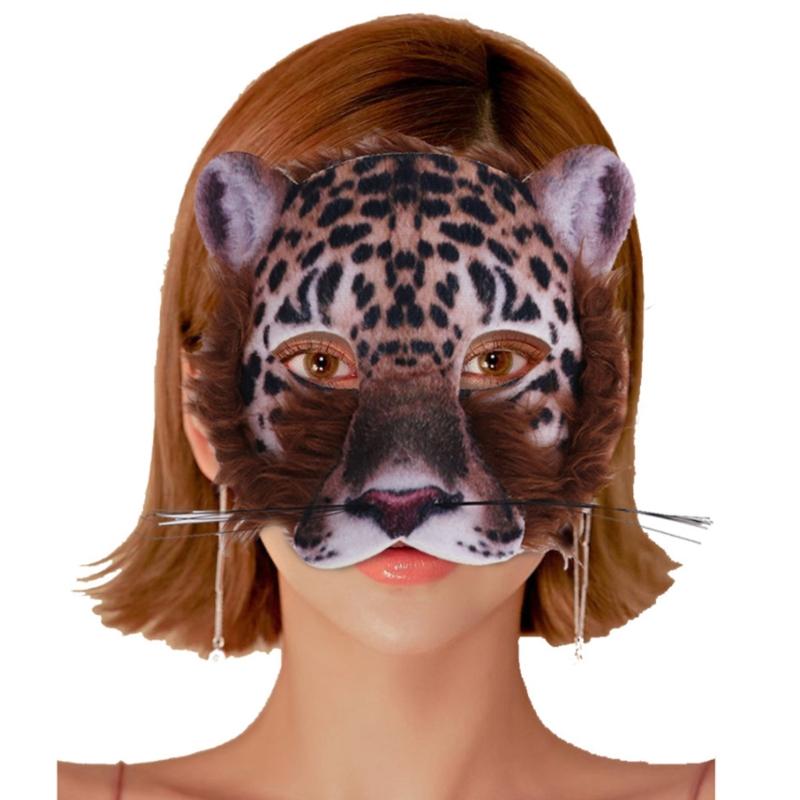 Lovely Halloween Mask Realistic Animal Face Mask Cover Cosplay Costumes Props Masked Ball Party Gifts for Adults Kids