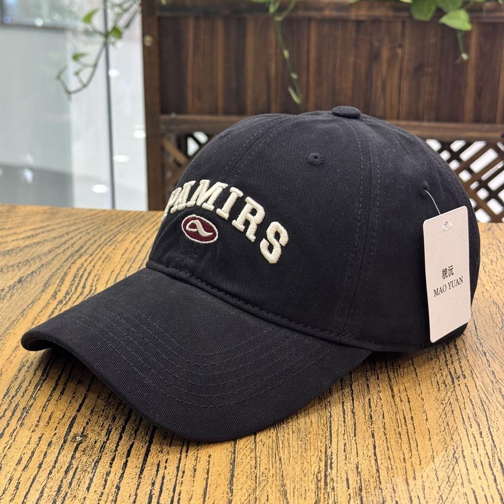 Fashion Hat Korean version of the autumn new versatile letter soft top baseball cap for men and women ins big head circumference sunshade cap showing