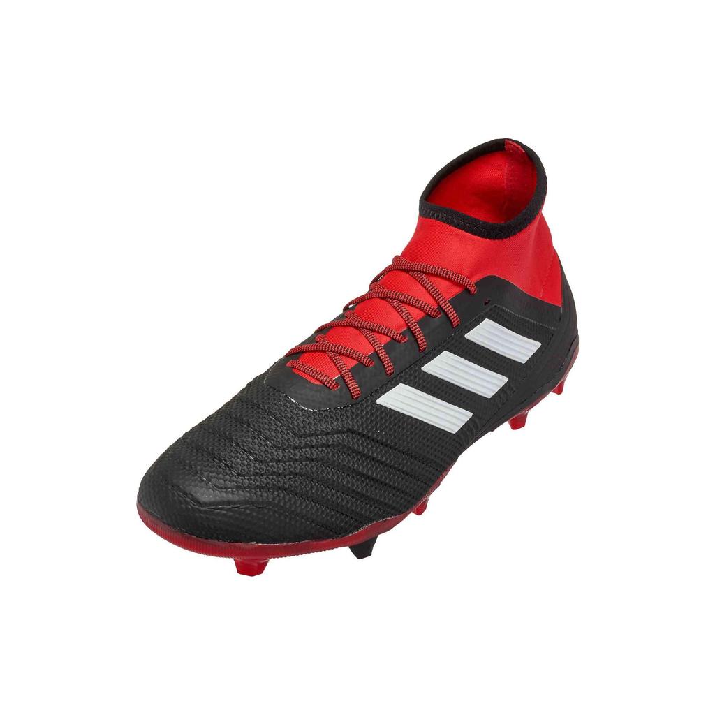 Adidas Predator 18.2 FG Core Black Red Men Sneakers Cloud-White DB1999