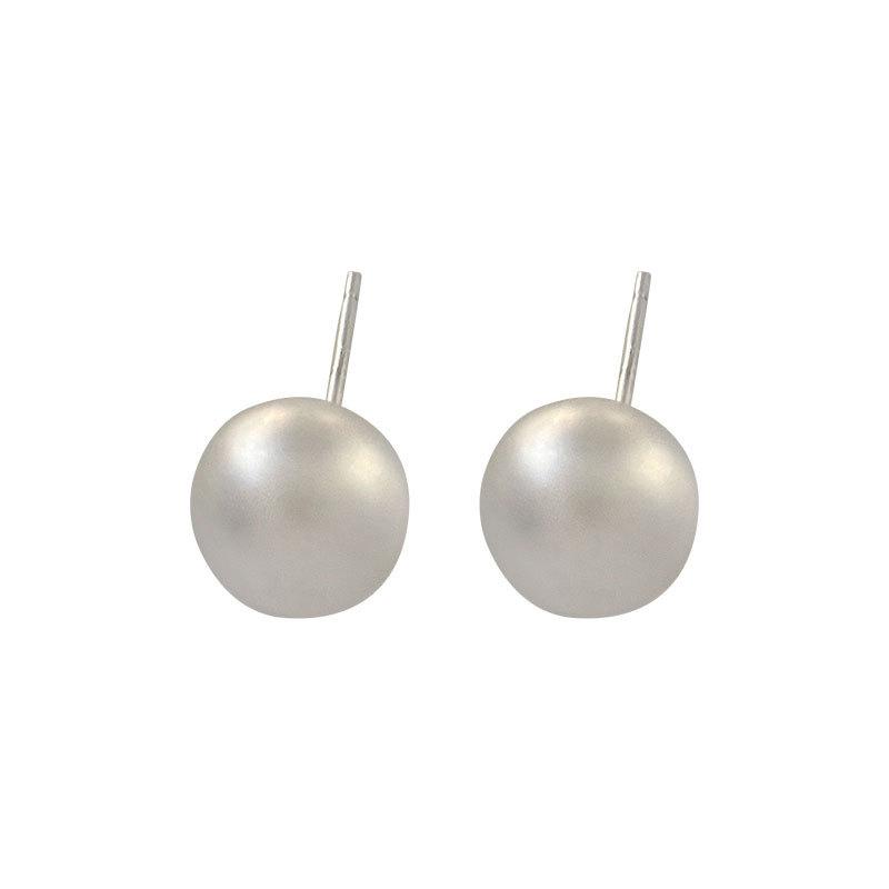 Magnet Frosted Earrings for Women Simple Balls Niche Personality Fashion