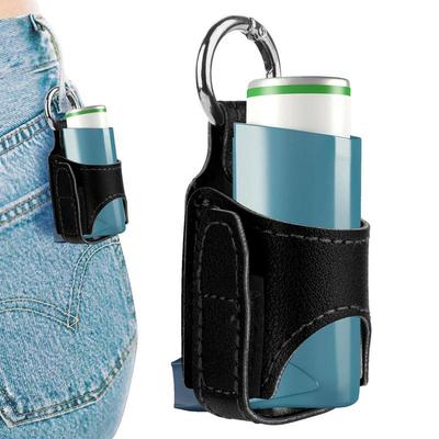 Suport Toc Inhalator Toc de Depozitare din Piele PU cu Cataramă Metalică Pentru Inhalator Pentru Călătorii Școală Zilnică Drumeții Ușor Protecție