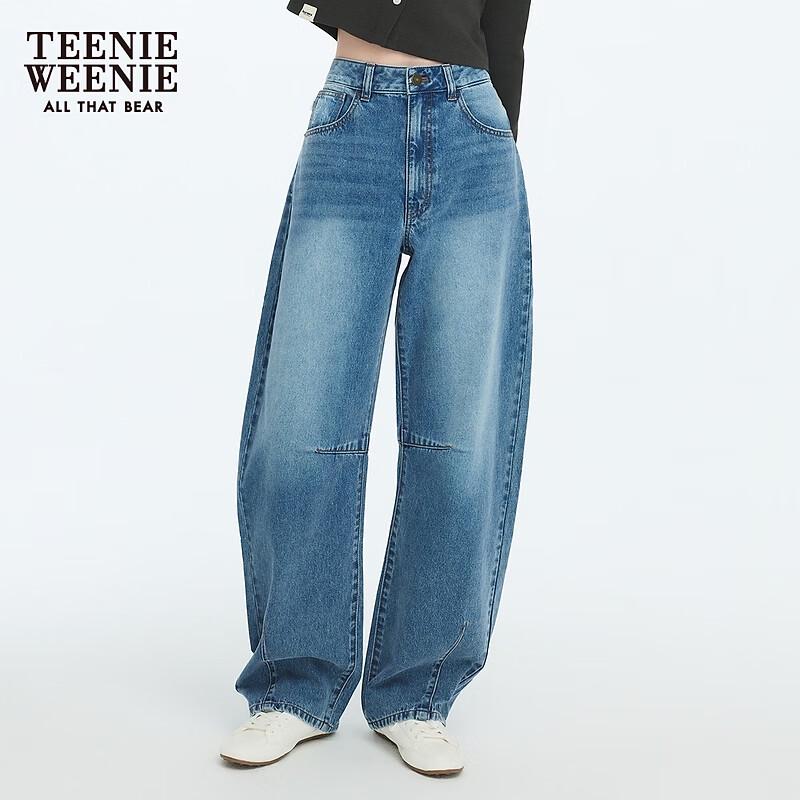 Teenie Weenie Women's Cartoon Bear Denim Pants