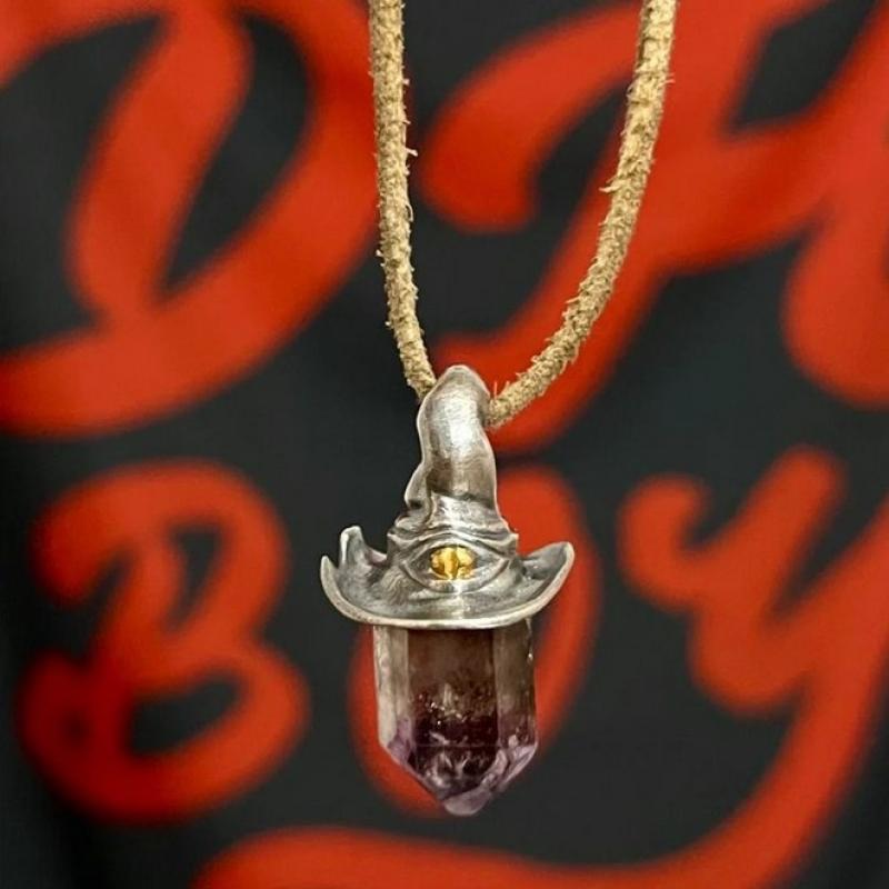 Witch Hat  Pendant Necklace Niche Design Unique Simple Artistic Personality  High Sense Pendant Jewelry Bracelet