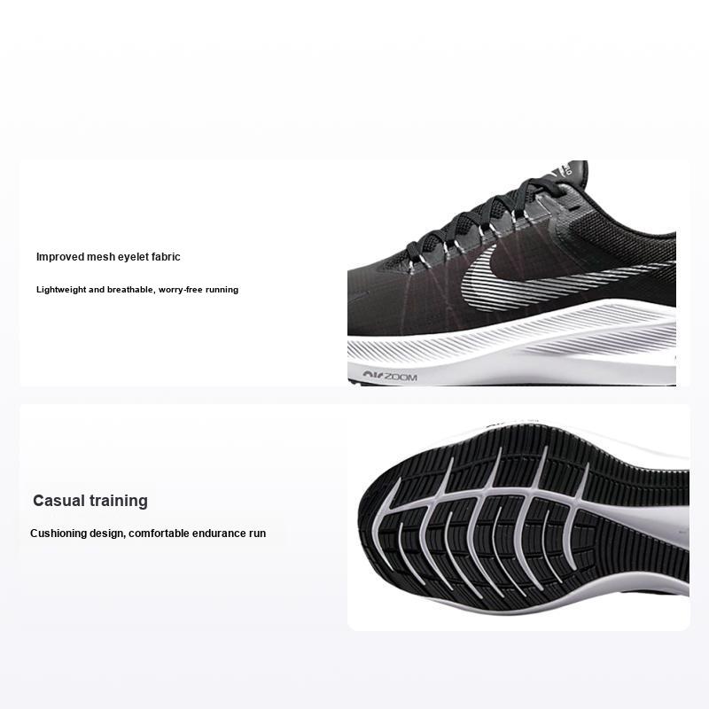 Nike Winflo 8 Nero Bianco Scarpe da Ginnastica Uomo Grigio Fumo Scuro CW3419-006