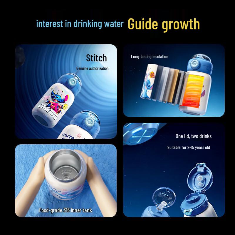 Gemisi Stitch Planet Explorer Insulated Mug