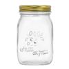 Embossed Glass Jar with Lid for Honey, Bird's Nest, Lemon Paste, Pear Paste, or Jam Storage