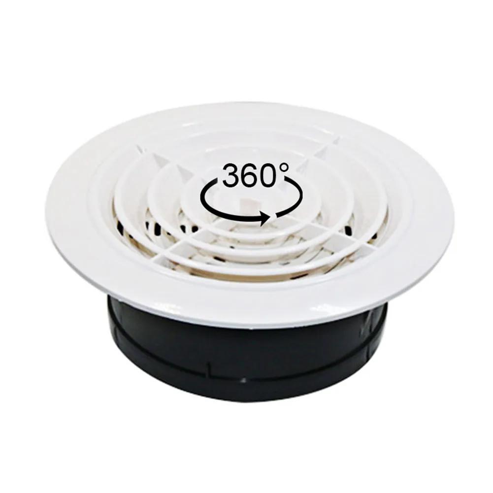 1 X Round Air Vent Louver Grille Cover Outlet Adjustable Exhaust Vent Ducting Ventilation-Grilles 75mm-150mm Air Vent Cover