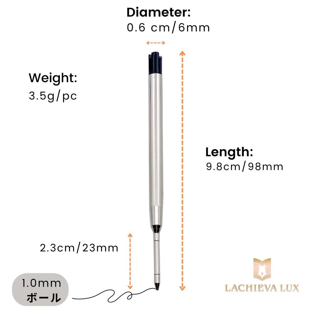 Kugelschreibermine PARKER Kugelschreiber G2 Parker Kugelschreibermine Breit (1.0mm/Ölbasis) [Kompatible Nachfüllung, Typ, Metall] - (Blau, 1,0 mm,