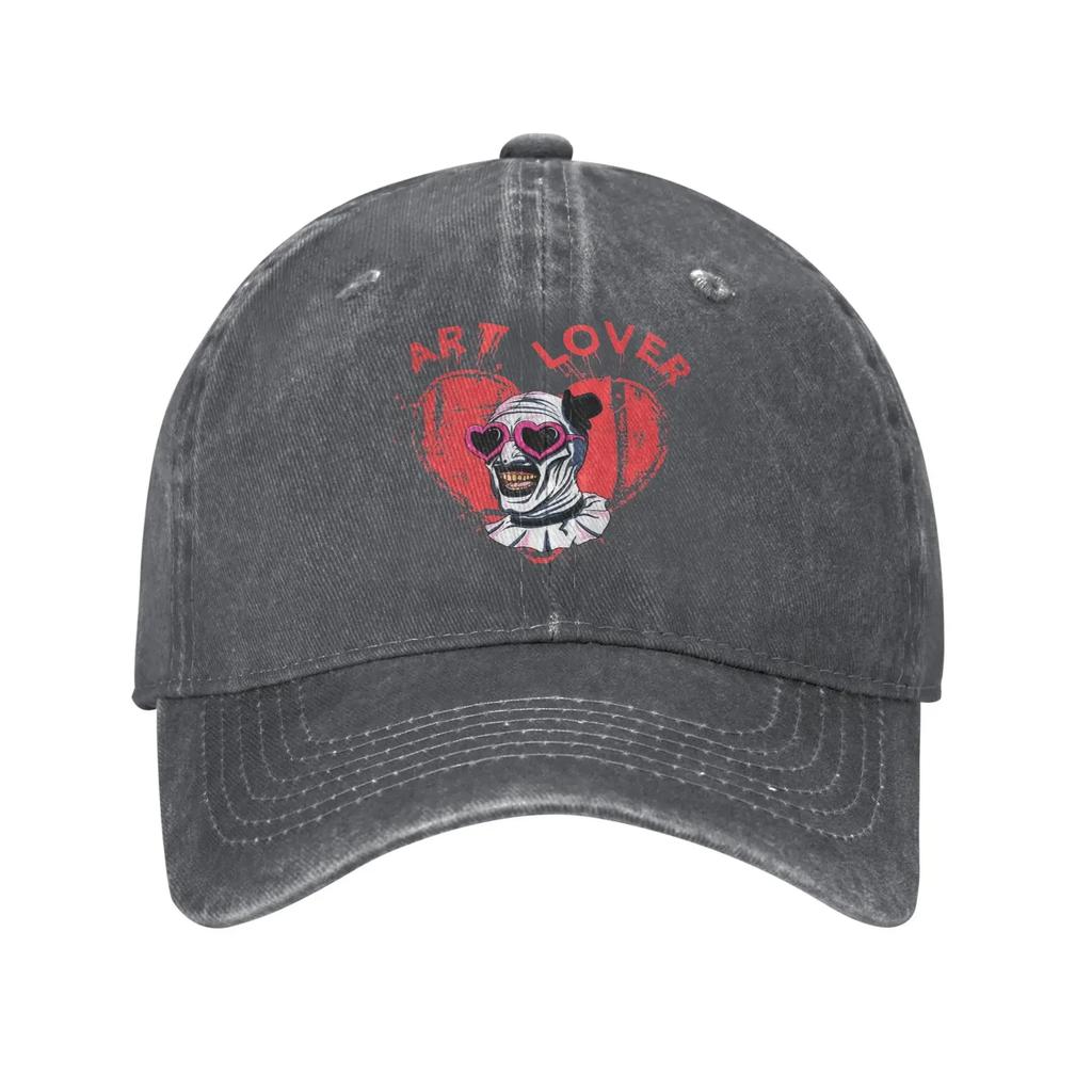 Terrifier Art The Clown Lover Baseball Cap Sun  Hiking Fishing Adjustable Washed Trucker Hat Female Male Custom DIY Snapback Cap
