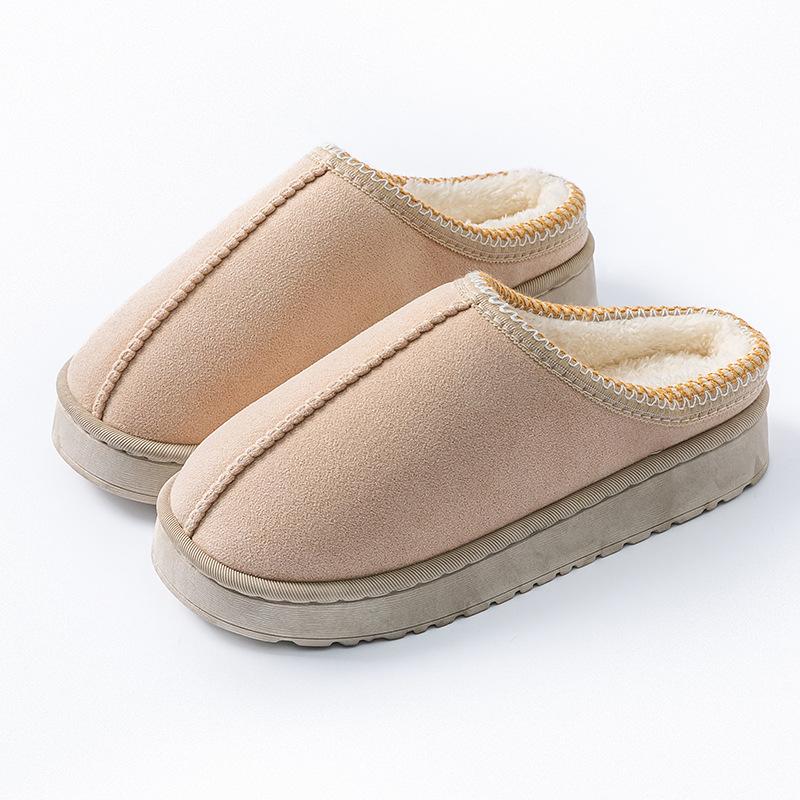 Stepping On Shit Cotton Slippers Autumn and Winter Home Indoor Warm and Comfortable Couple Fluffy Slippers Shoes