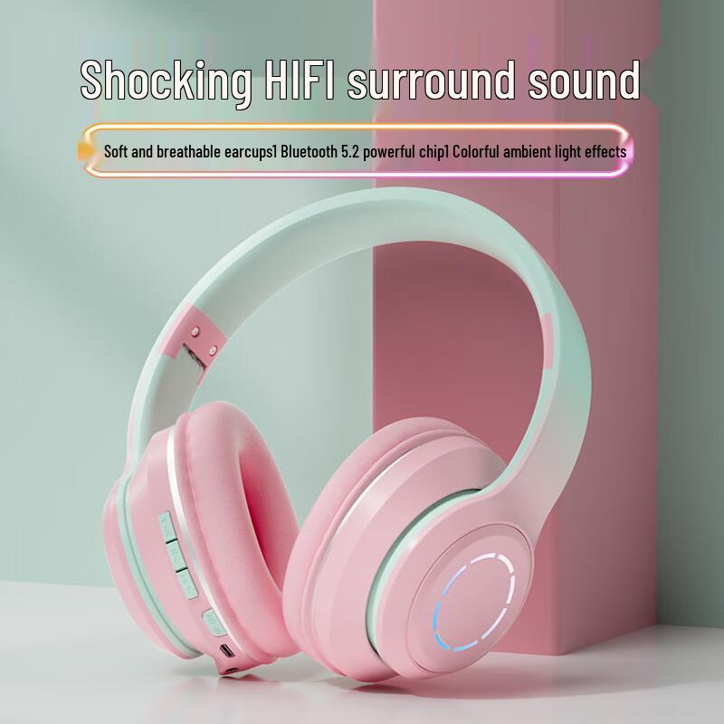 OIMG Gradient Kabellose Bluetooth-Gaming-Kopfhörer