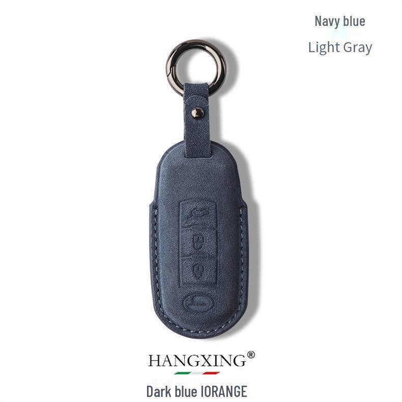 Compatible Key Case for GAC AION Y & Trumpchi GS Models (GS3, GS4, GS5, GS6m) with Suede Shell and Buckle Design