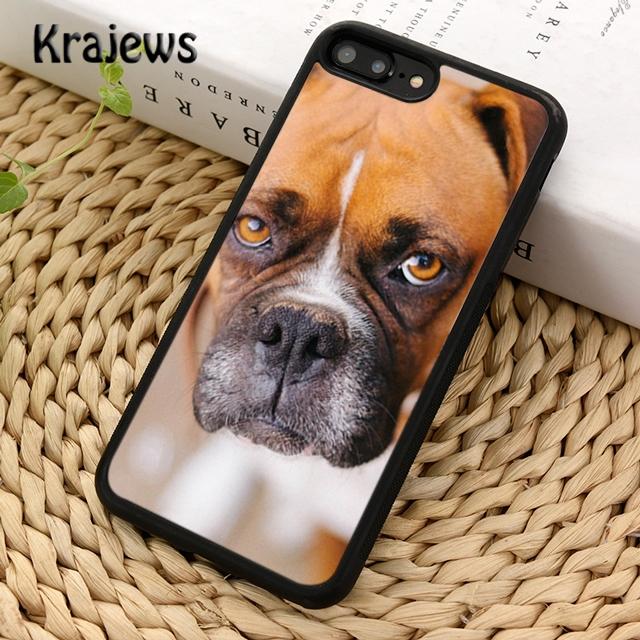 Krajews Boxer Dog Cute Funny Phone Case Cover For iPhone 14 5 SE 6s 7 8 plus XR XS 11 12 13 pro max Samsung Galaxy S21 S22ultra