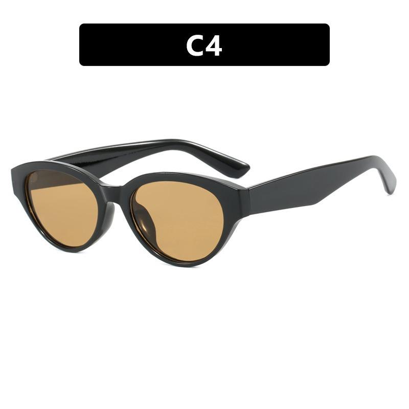 New fashionable cat-eye sunglasses for men and women, sophisticated minimalist casual outdoor versatile European and American UV-blocking sunglasses