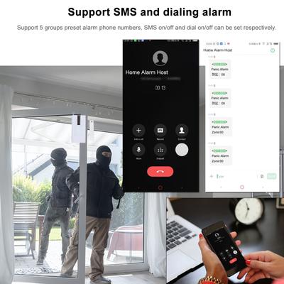 Smart Home Burglar Security Alarm System Tuya 433MHz Wireless WiFi + GSM + GPRS 3G SMS Auto-dial