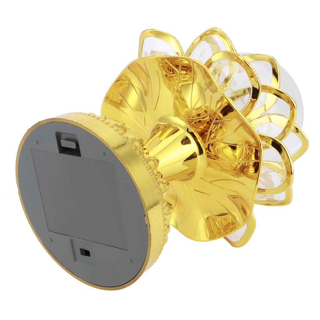 Křišťálová lotosová lampa LED Barevné jasné světlo pro buddhistickou meditaci Domácí kancelář Ozdoba