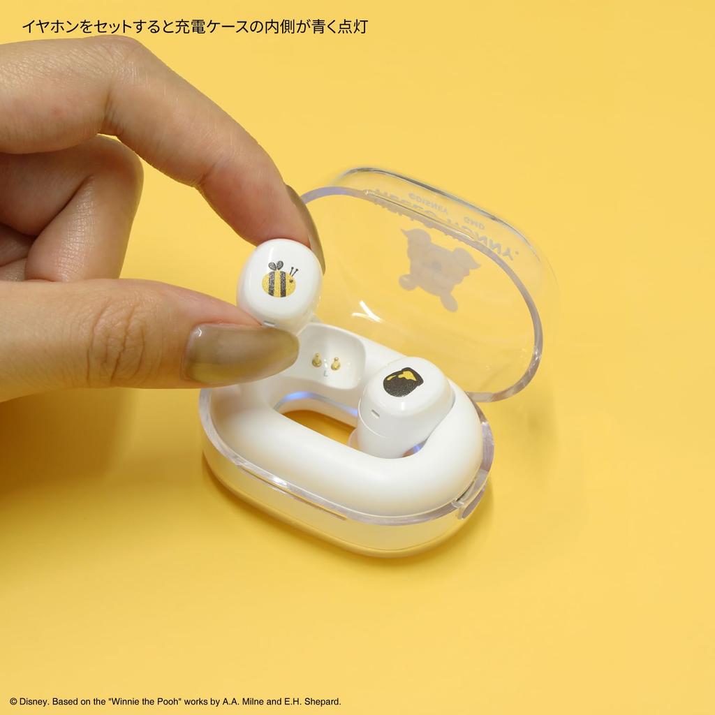 Gourmandise Disney Character True Wireless Stereo Earphones Winnie the Pooh / DNG-279PO
