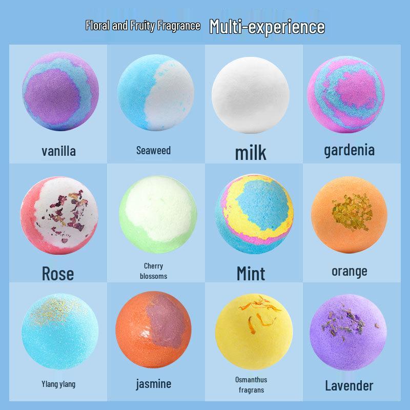 Children's Ocean Bath Bombs with Hidden Toy - Gift Box of Bath Salt Balls