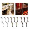 5x Christmas Stockings Holder Metal Hooks Non Skid Hang Christmas Stockings