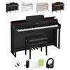 Casio AP-300 Digital Piano, 88 Keys, MIDI Compatible, Bluetooth Compatible, Headphones Included, Authentic Touch, Smart Functions, 88 Keys, Keyboard T