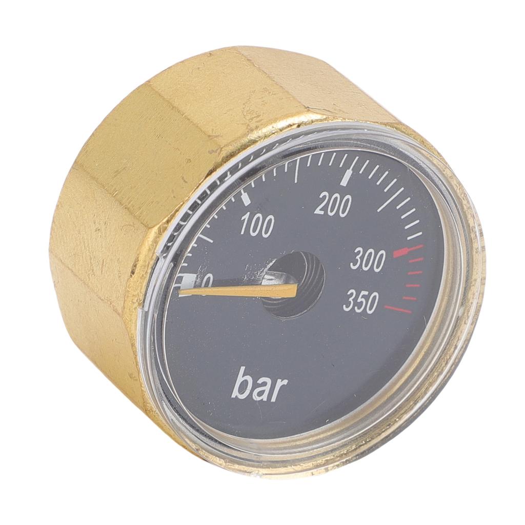 Air Cylinder Pressure Meter G18 Thread 350bar Brass Water Proof Glow In The Dark Pressure Meter