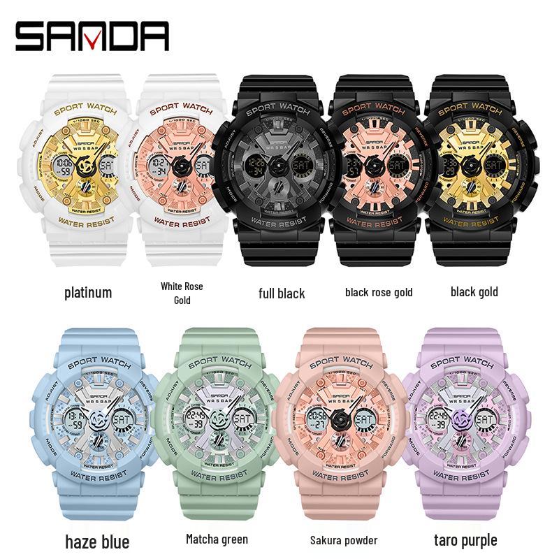 Sanda Original Unisex Wasserdichte Sportuhr - Multifunktionales und Stilvolles Design