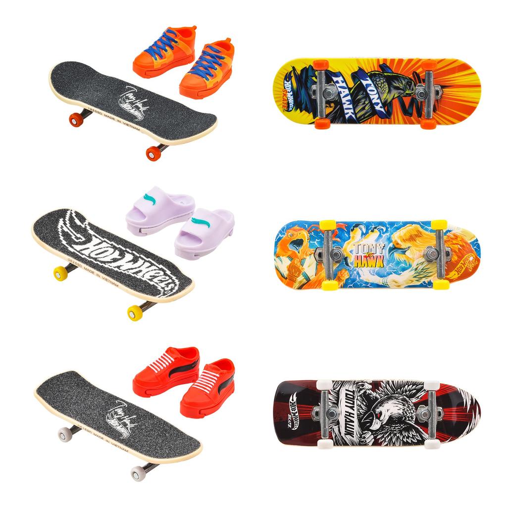 Hot Wheels Skate Temel Serisi Çeşitli Araç 16 Parmak Kaykayı Kutulu Yaşlar Oyuncaklar, Ayakkabılar, Set, 5+, Çok Amaçlı, 987J-HGT46