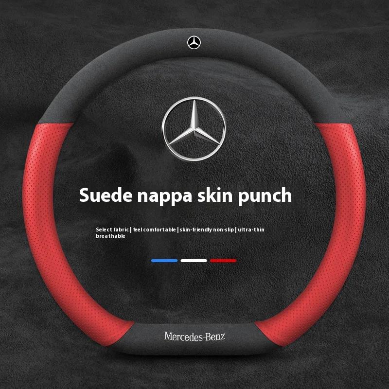 Autoaufkleber Heiß 2026 Neu Für Benz Auto Lenkradabdeckung Für Mercedes Benz A B C E S V-Klasse GLB GLC GLE Sprinter Pilot SLK SL