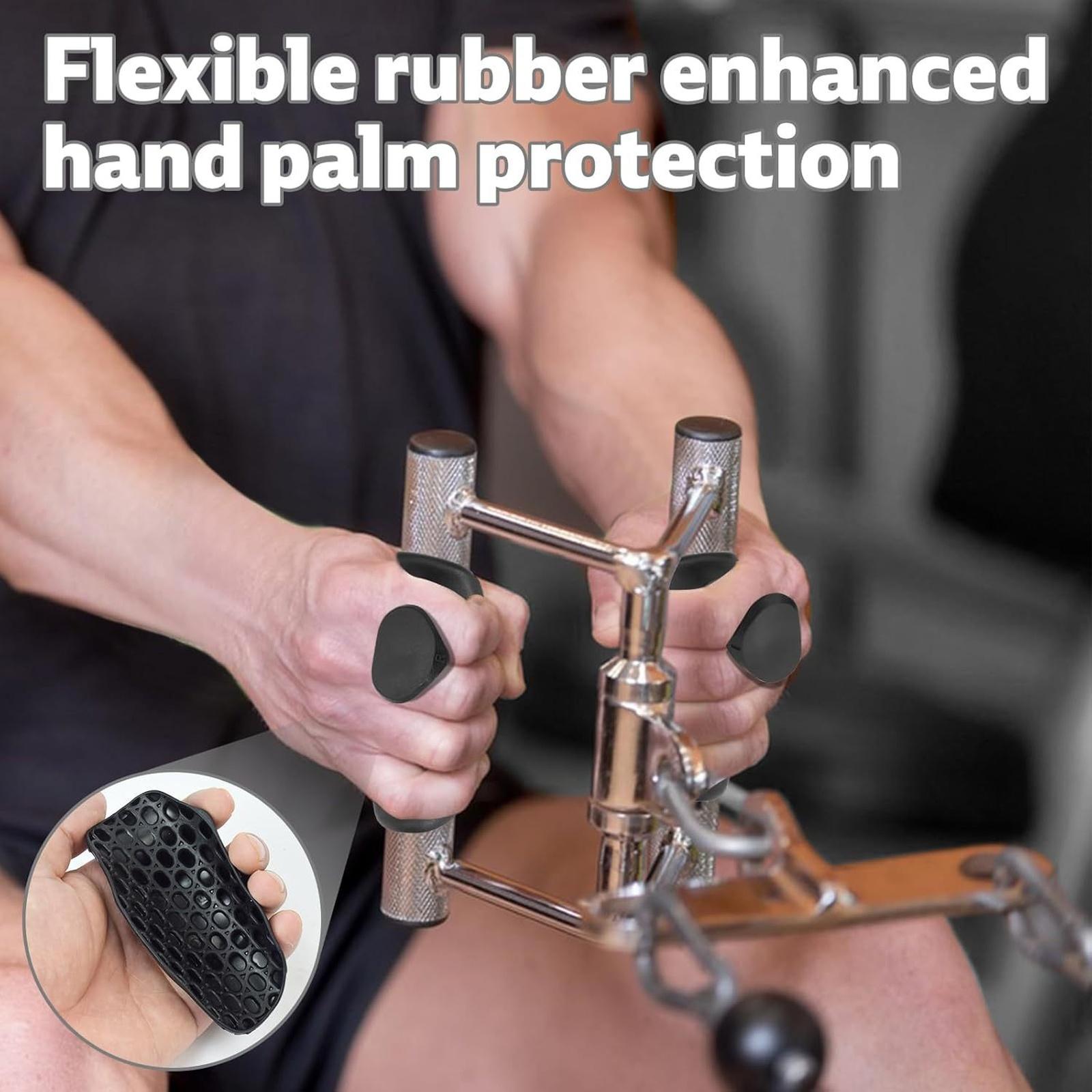 Weight Lifting Grips for Men Women Deadlifts, Ergonomics Rubber Gym Grips for Women Hand Gym Gloves one size