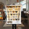 1PZ Coperta in Flanella con Stampa Guerriero Gatto, Alta Qualità, Confortevole per Tutte le Stagioni, Decorazione per la Casa, Calore e Comfort, Perfetta per Regali di Natale