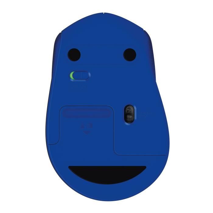 LOGITECH Souris Silencieuse M330 Silent Plus - Sans Fil - Bleue