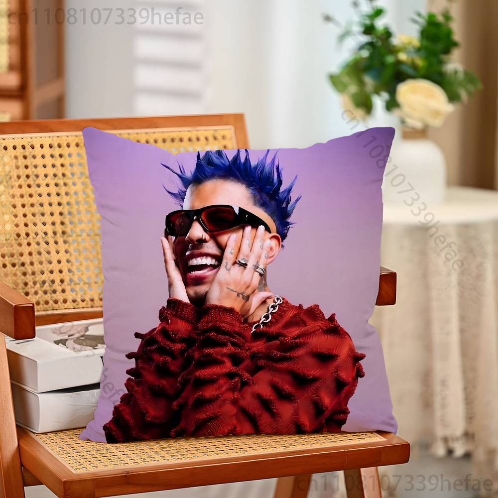 RRauw Alejandro Rapper  Pillow Cases for Bedroom Living Room Sofa Home Decor Polyester Cushion Cover with Zipper