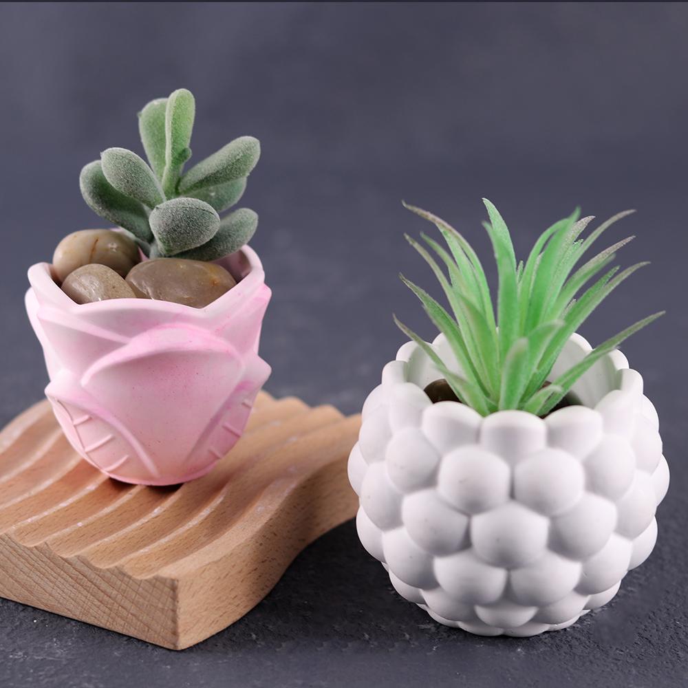 DIY Flower Shape Planter Silicone Mold Concrete Cement Mould for Candle Holder Storage Box Flowerpot Epoxy Resin Mold Home Decor