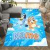Beach Friends Adventure Personalized Text Floor Mat Perfect for Living Rooms Dormitory Game Room Balcony Anti-slip Rug Anime Office Decor