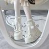 Sweet hairball bow lolita snow boots 2025 new thick-soled plush warm cute winter cotton boots